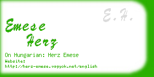 emese herz business card